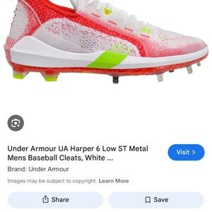 Under Armour baseball cleats new in box